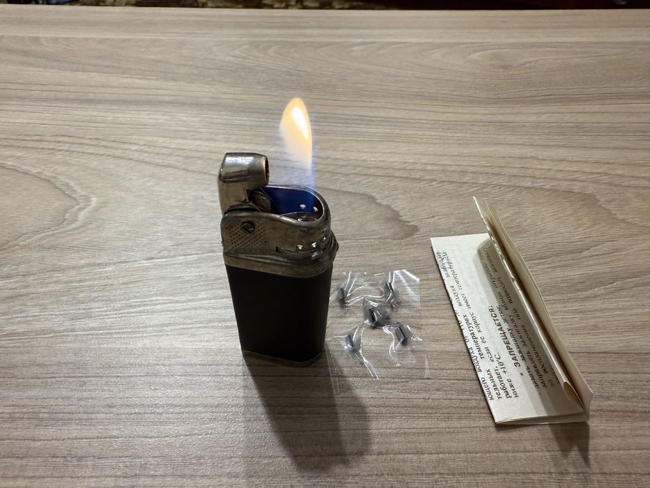Зажигалка СССР Огонек инструкция советские кремни