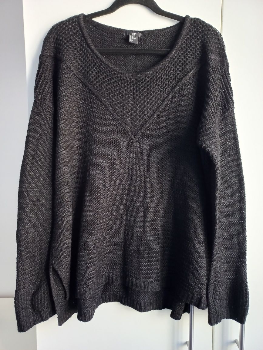 Czarny sweter H&M oversize