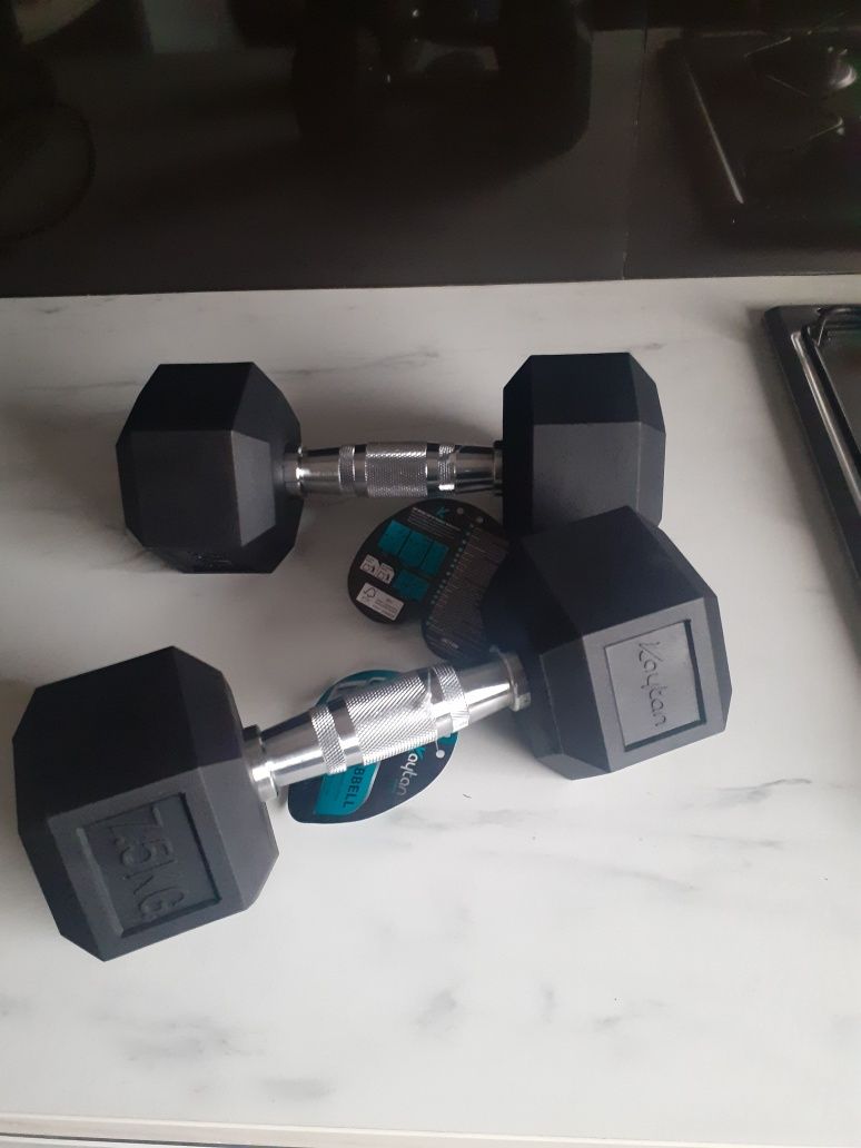 2 halteres novos musculação