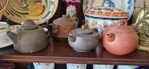 Bules de chá Yixing.
Cerâmica tradicional chinesa conheci