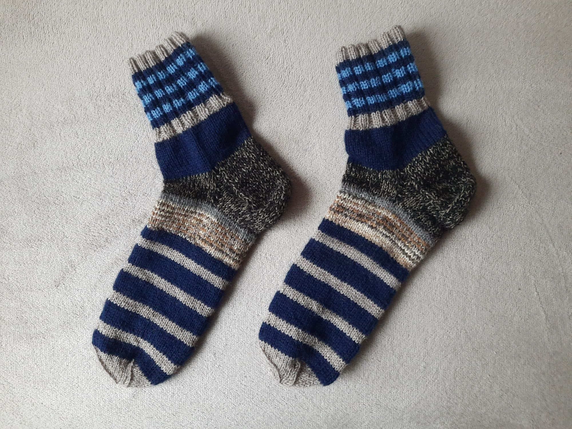 Носки вязаные, шкарпетки в'язані теплі