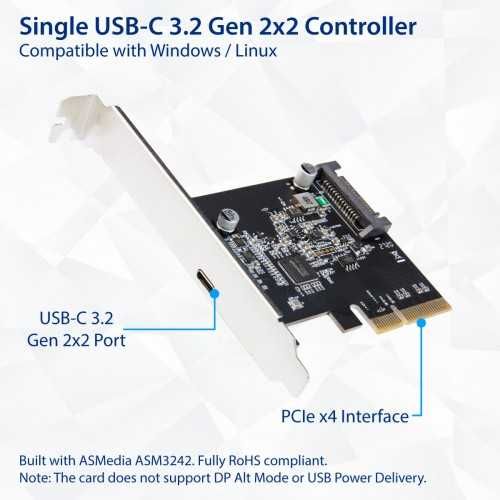 Karta rozszerzeń USB-C 3.2 Gen 2x2 PCI-e Gen 3 x4  SY-PEX20230