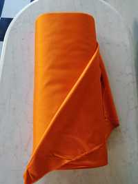 Tecido alinhado acetinado chantungue laranja