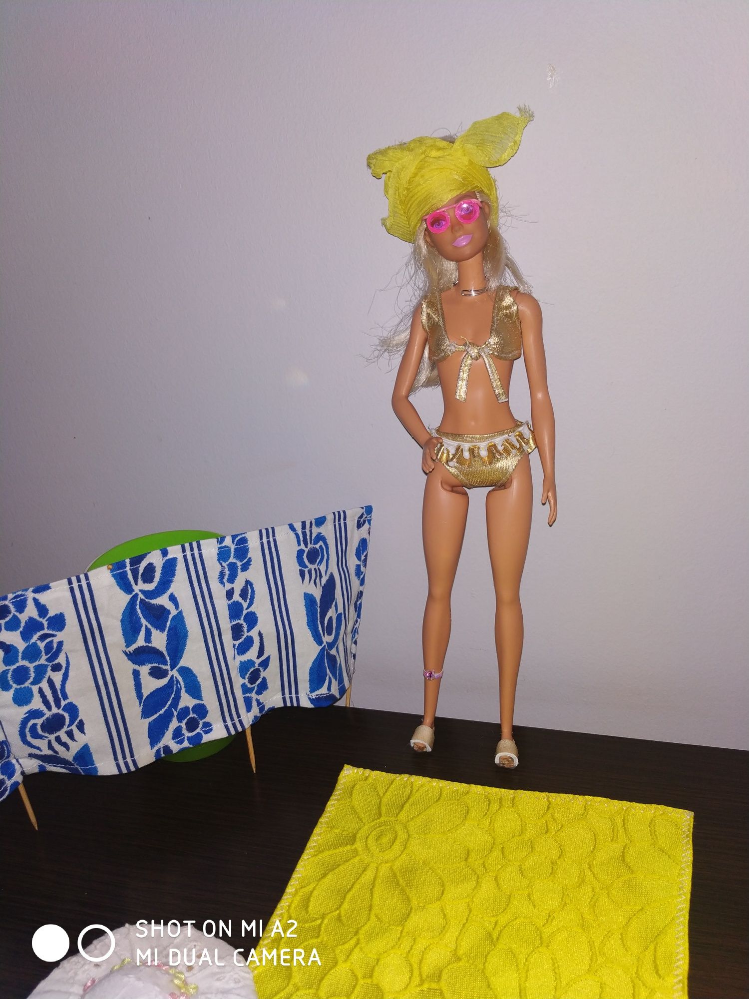 Zestaw plażowy dla Barbie ubranka i akcesoria
