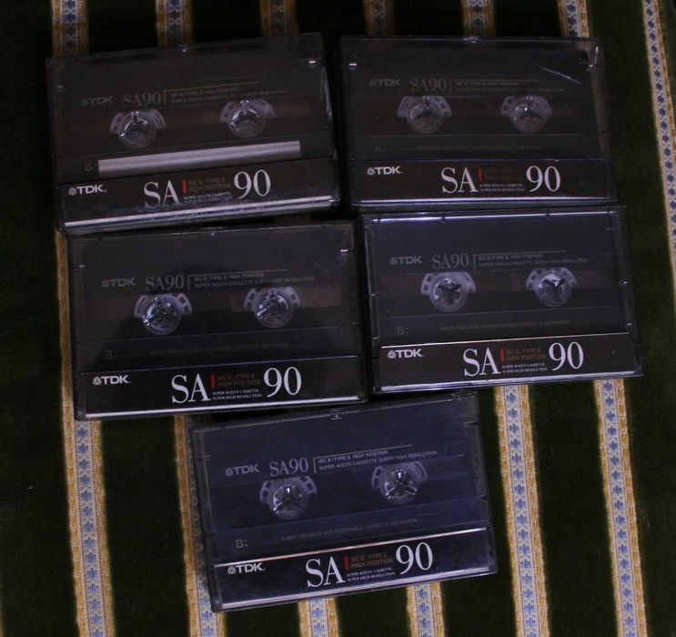 Kaseta TDK Type II 5 sztuk Magnetofonowa Super Avilyn Casette