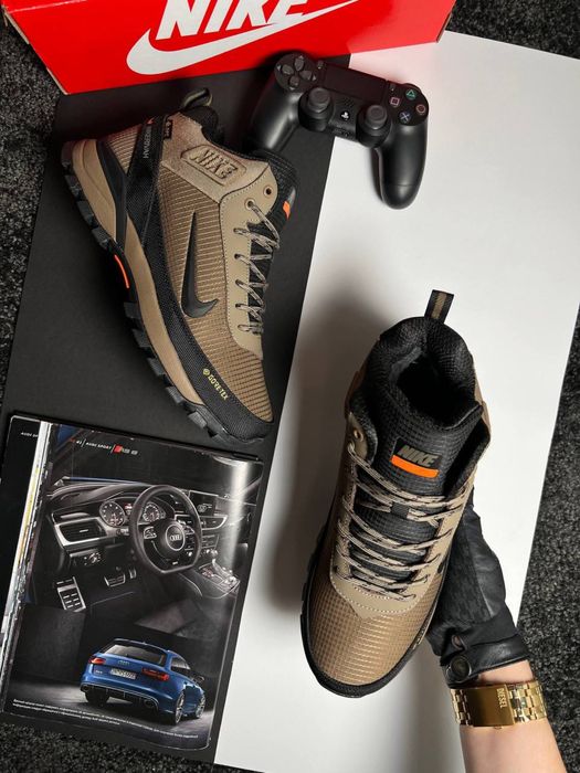 Чоловічі кросівки найк на хутрі Nike Rivah Fur Coyote Black [41-46]