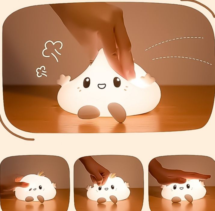 Нічник Хмаринка Нічник акумуляторний Нічник силіконовий кольоровий