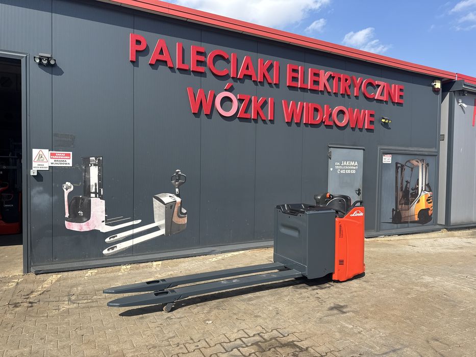 Paleciak elektryczny Linde T 20 Sp 2020 r rydwan widły 240 cm wózek