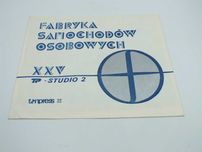 PŁYTA pocztówka dźwiękowa reklama  FSO XXV LAT PRL  STUDIO 2 Lp