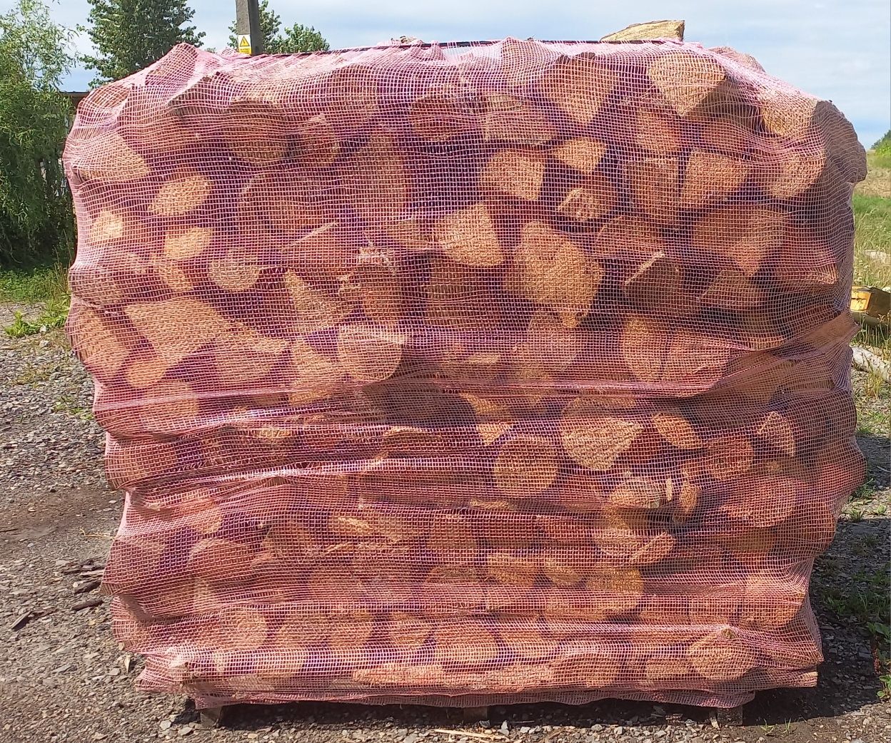 Brzoza drewno opałowe/ kominkowe palety sezonowane