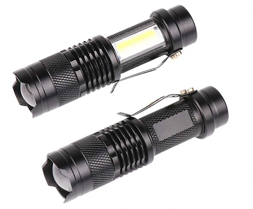 Фонарь аккумуляторный перезаряжаемый ручной светодиодный металлический