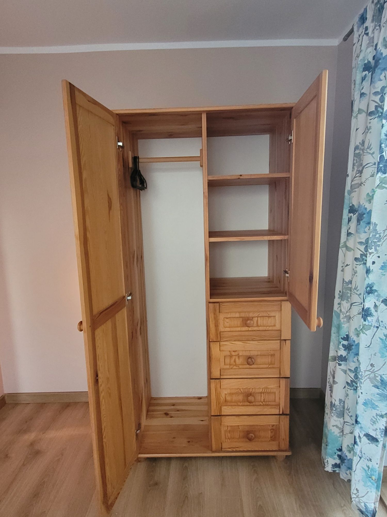 Szafa drewniana sosnowa 90cm Drewmax SF 109 lite drewno super stan