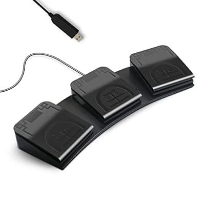 Потрійний ножний перемикач PCsensor USB - програмована клавіатура для