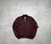 Курточка Бомбер Alpha Industries С Лентой Оригинал S-M Casual