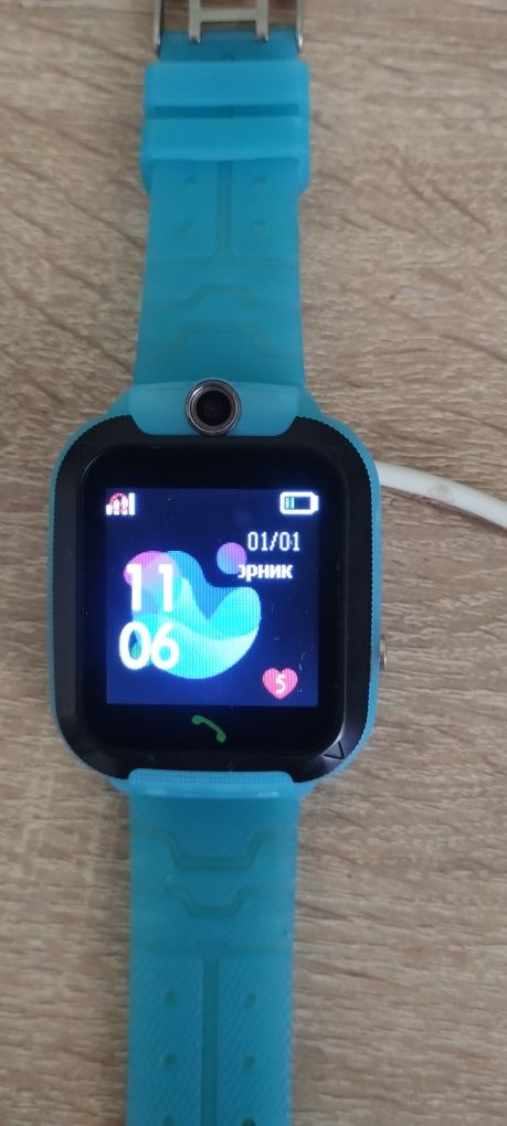 Дитячий смарт- годинник AmiGo GO007 FLEXI GPS Blue
