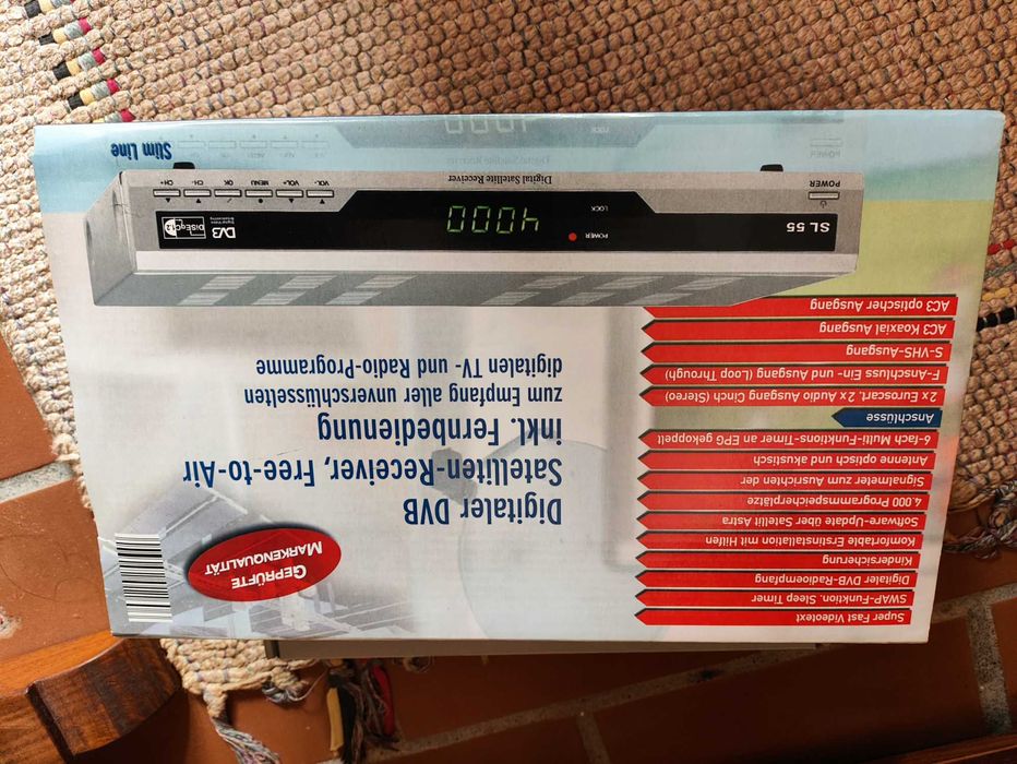 Recetor de satélite digital DVB, modelo SL 55