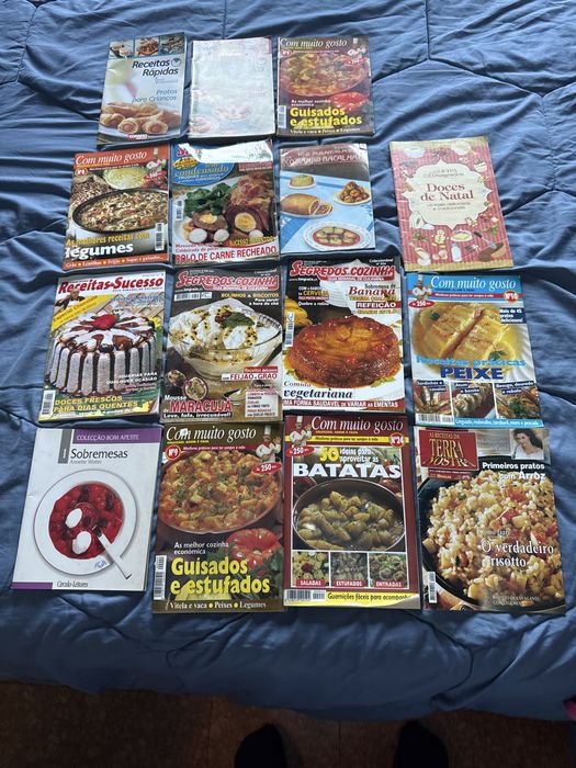 Lote de Revistas de culinária