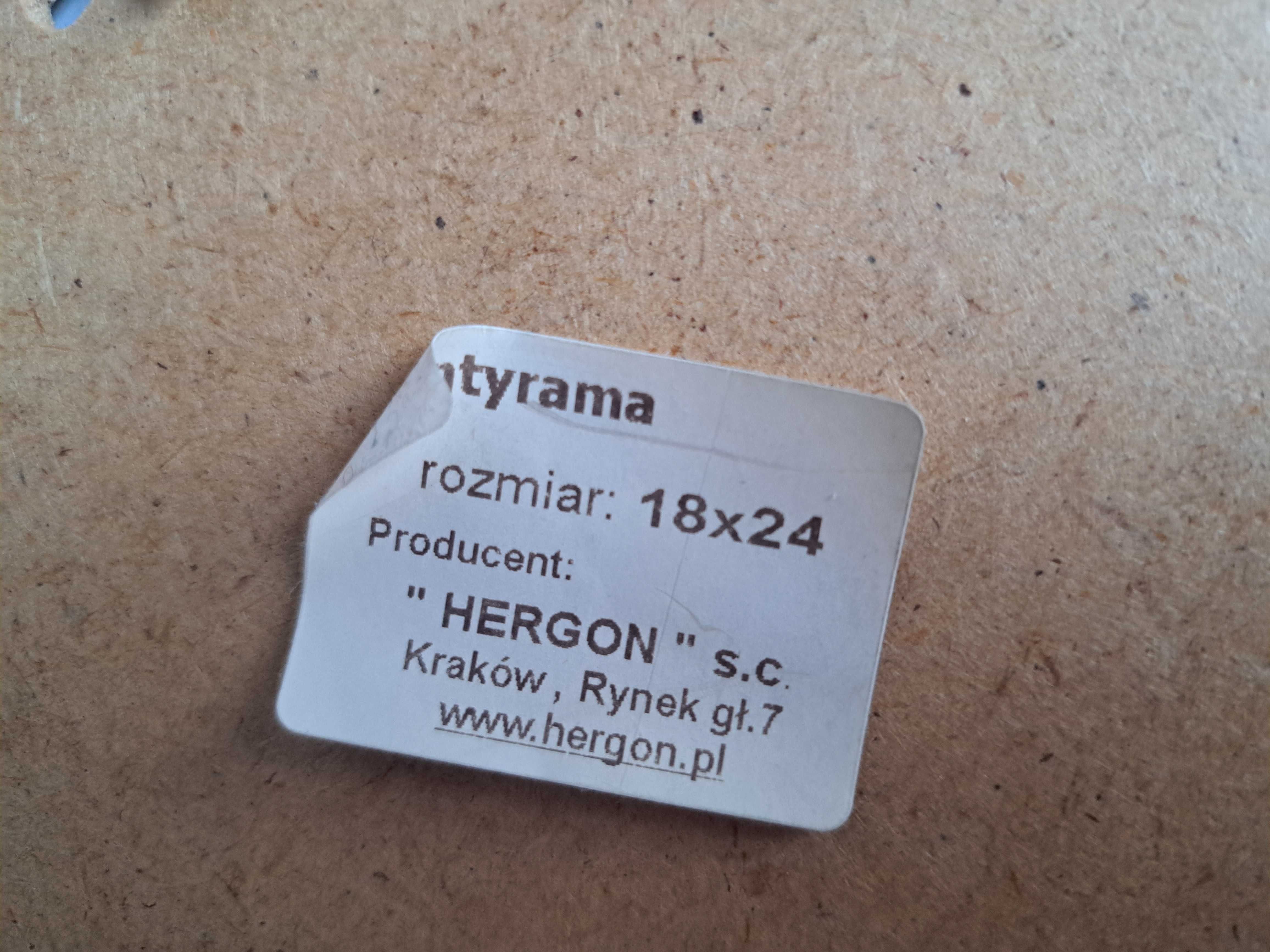 Antyrama ze szkłem 18x24cm z passe-partout