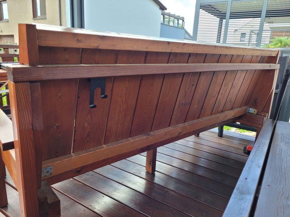 Ławka ogrodowa z modrzewia syberyjskiego