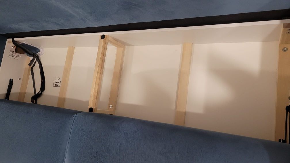 Niebieska Sofa Kanapa Zoya Lux 3Dl stan bdb