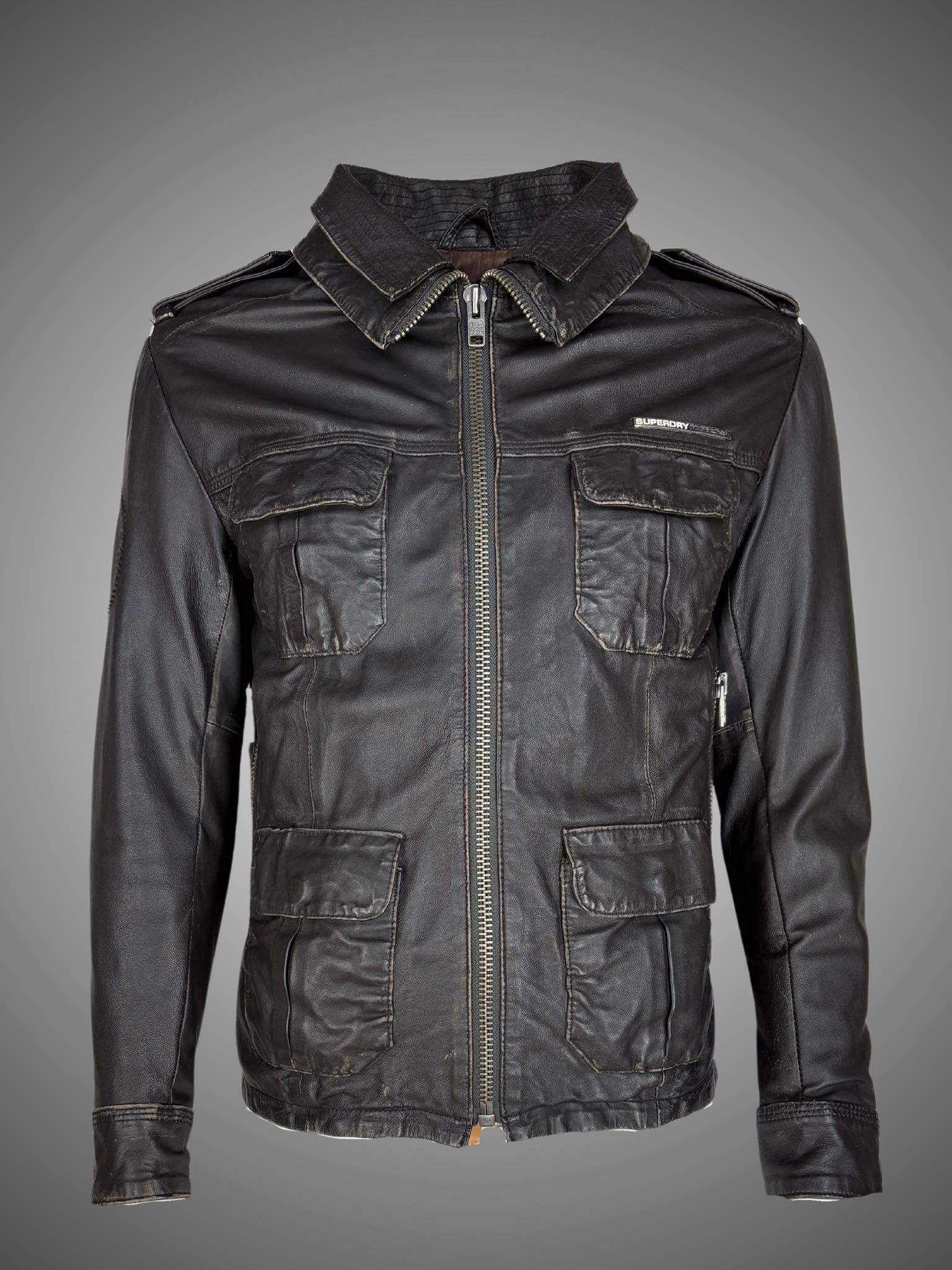Kurtka skórzana w typie TOP GUN, rozm. Medium