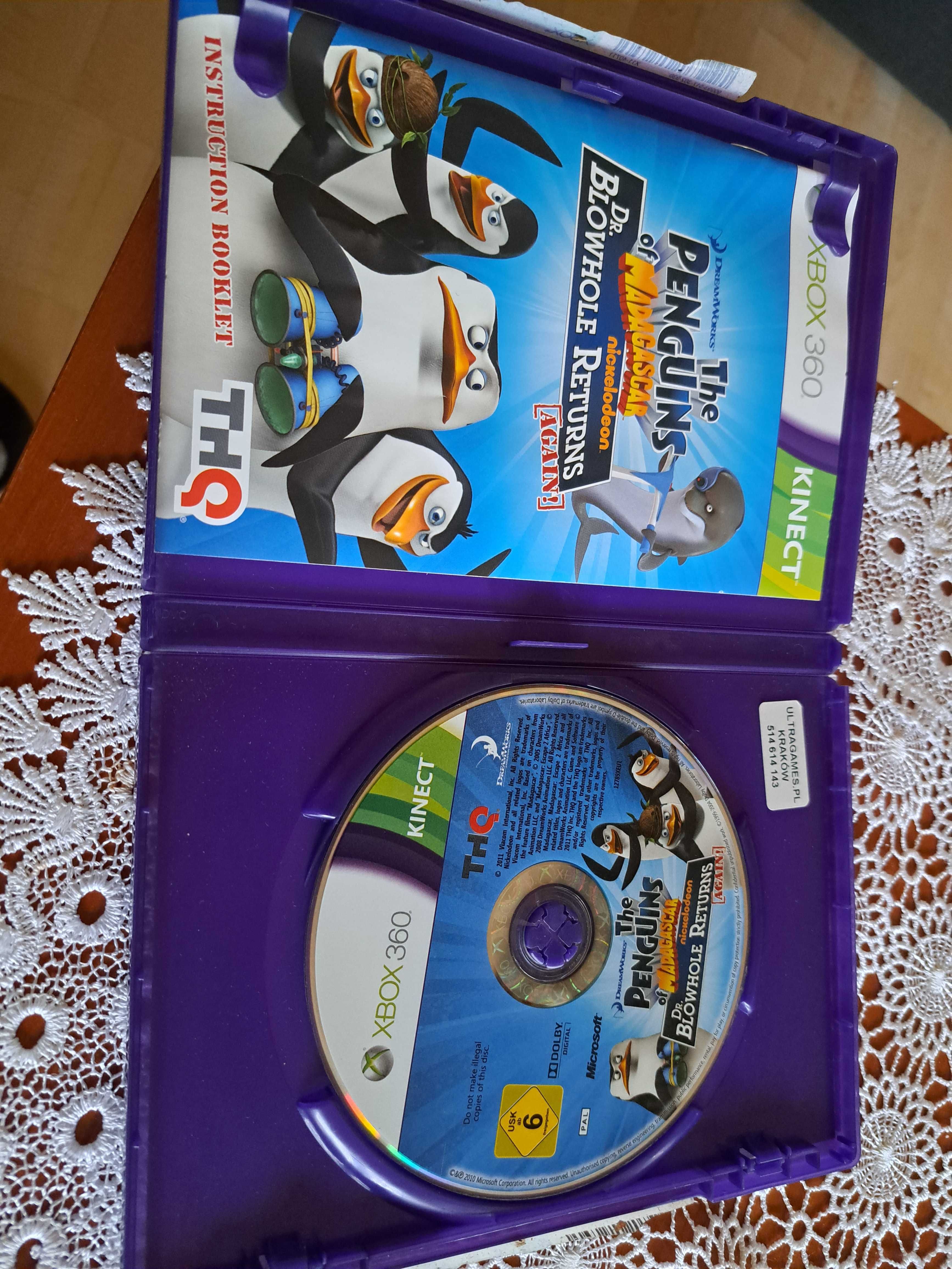 Gra XBOX360 Kinect-The Penguins of Madagascar (Pingwiny z Madagaskaru)