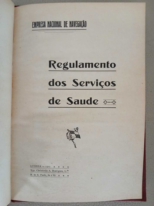 Empreza/Companhia Nacional de Navegação - Regto serviços saúde - 1917