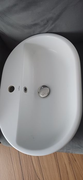 Umywalka nablatowa cersanit caspia 60x42 korek klik klak