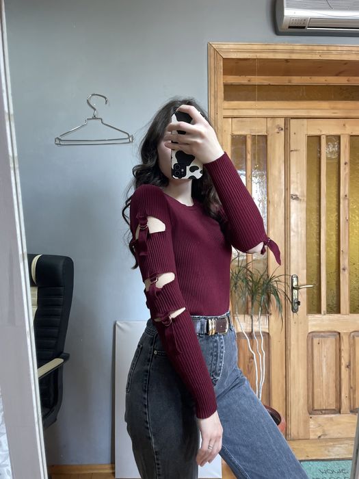 Водолазка в рубчик, светр, лонгслів, кофта, гольф