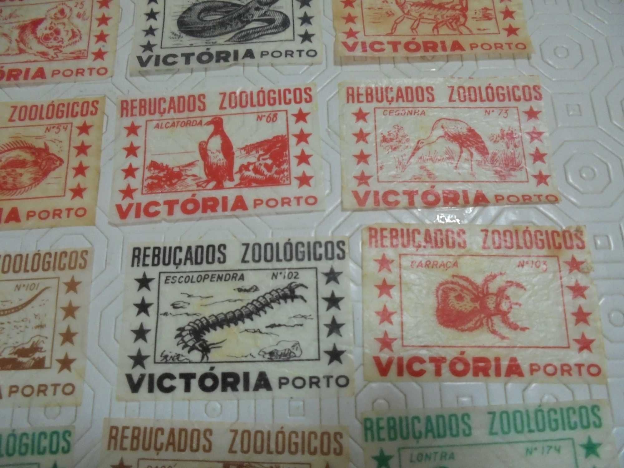 24 cromos Rebuçados Vitória Zoológicos anos 60