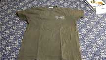 T-Shirt Throttleman de rapaz - 10 anos. Verde Tropa. Em bom estado