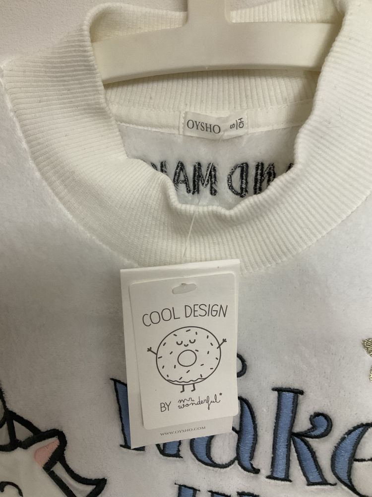 Bluza polar jednorozec oysho nowa z metka S biala