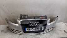 ! ZDERZAK PRZÓD PRZEDNI DO AUDI A4 B7 LY7W SREBRNY HALOGENY GRILL
