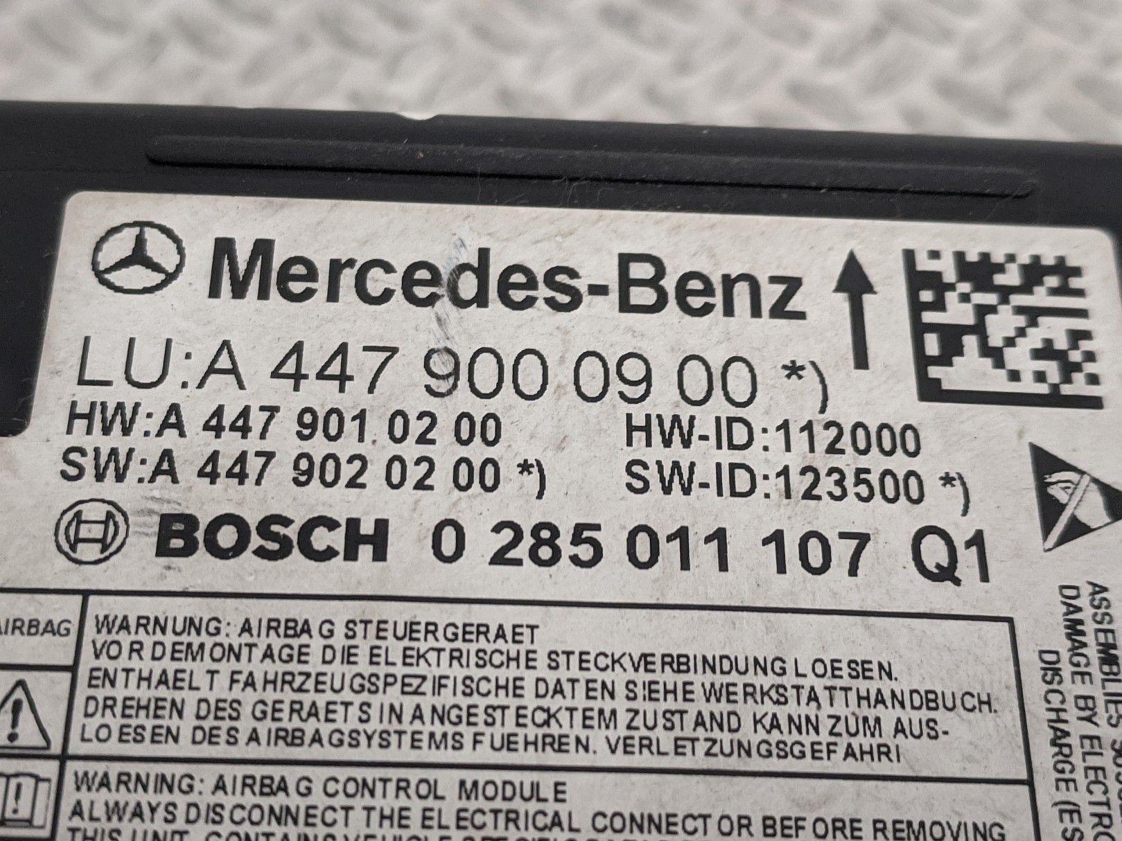 Блок керування AirBag Mercedes Vito W447 блок управление Вито 447 в4