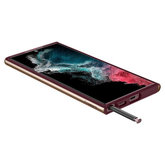 Etui Spigen Neo Hybrid Do Galaxy S22 Ultra Burgundy