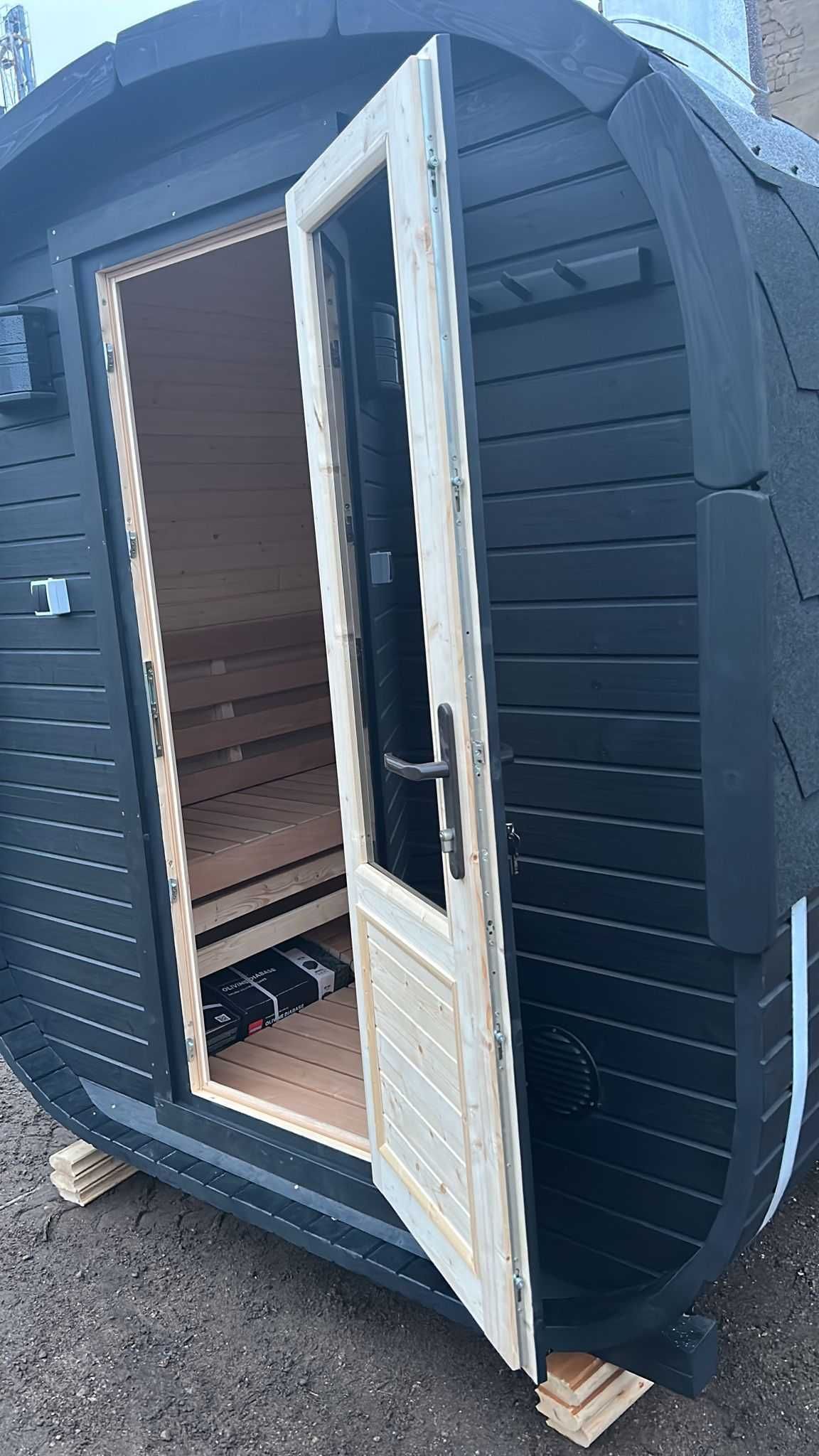 Sauna Kwadro 250cm Wyposażona Sauna Ogrodowa od Producenta z Litwy !!!