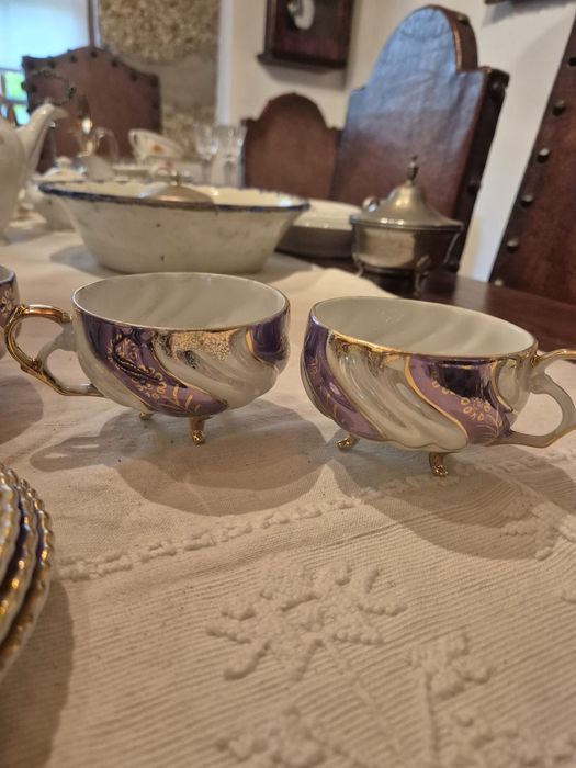 Serviço de chã vintage