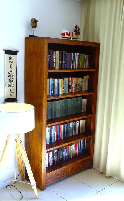 Biblioteka indyjska z litego drewna palisander w idealnym stanie!