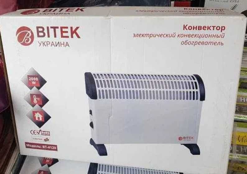 Электрический обогреватель витек v-tek 2000вт електричний обыгрівач