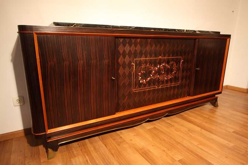 Wyjątkowy komplet mebli Art Deco z 1930 roku.  Jules Leleu ok.1930 rok