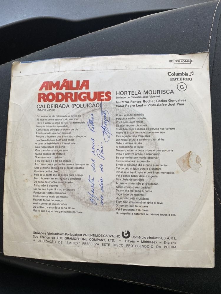 Vinil amalia rodrigues - caldeirada