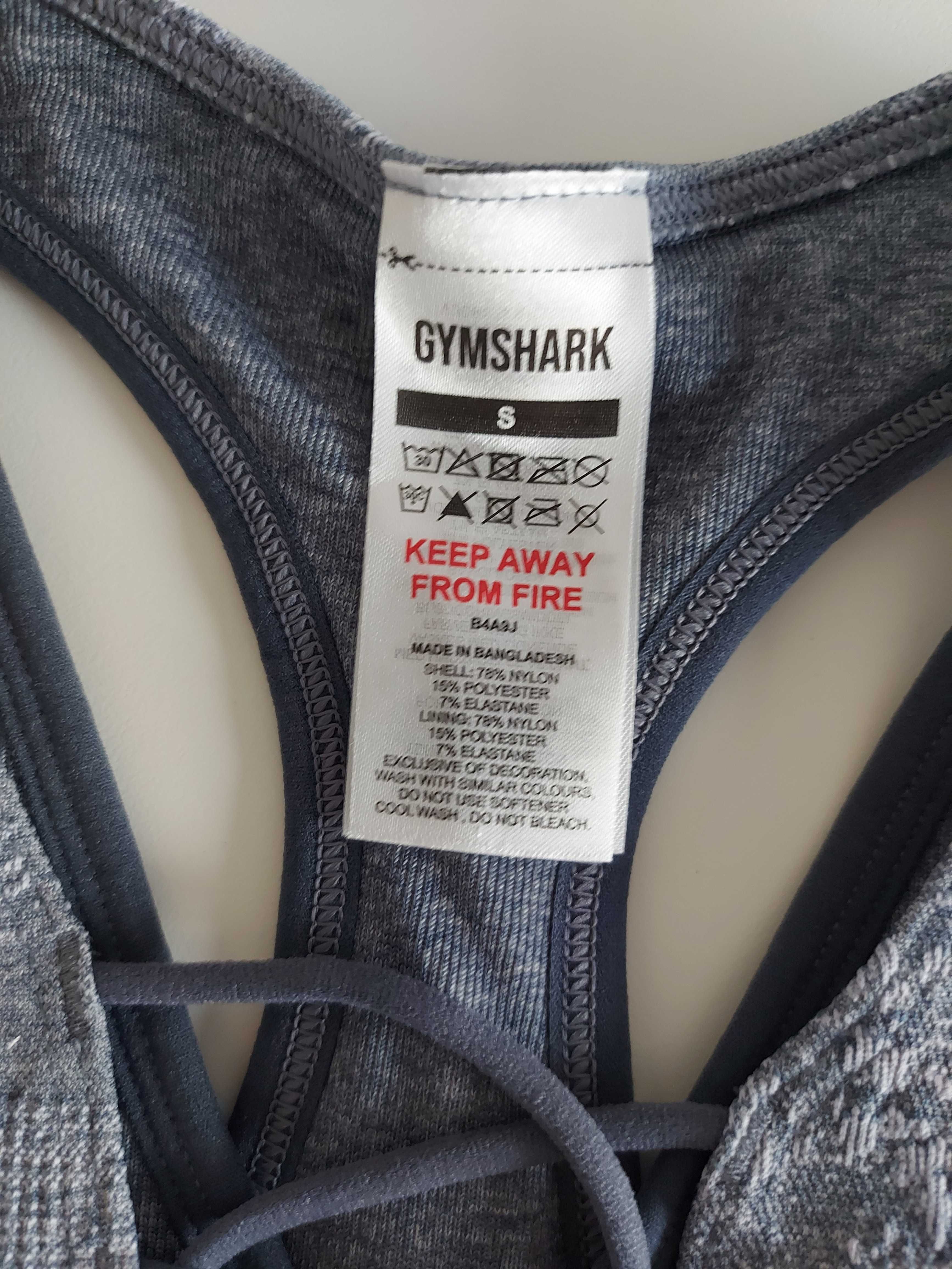 NOWY top sportowy szary Gymshark XS/S