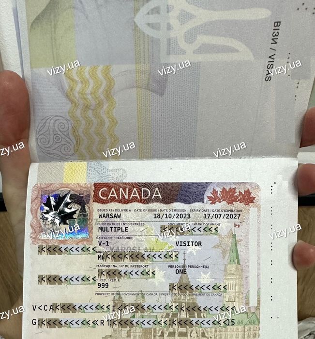 Оформлення віз для українців у Канаду vizy.ua 2024