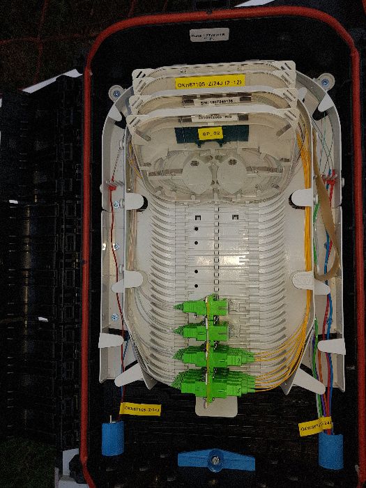 Spawanie światłowodów + pomiary + budowa sieci FTTH/LAN