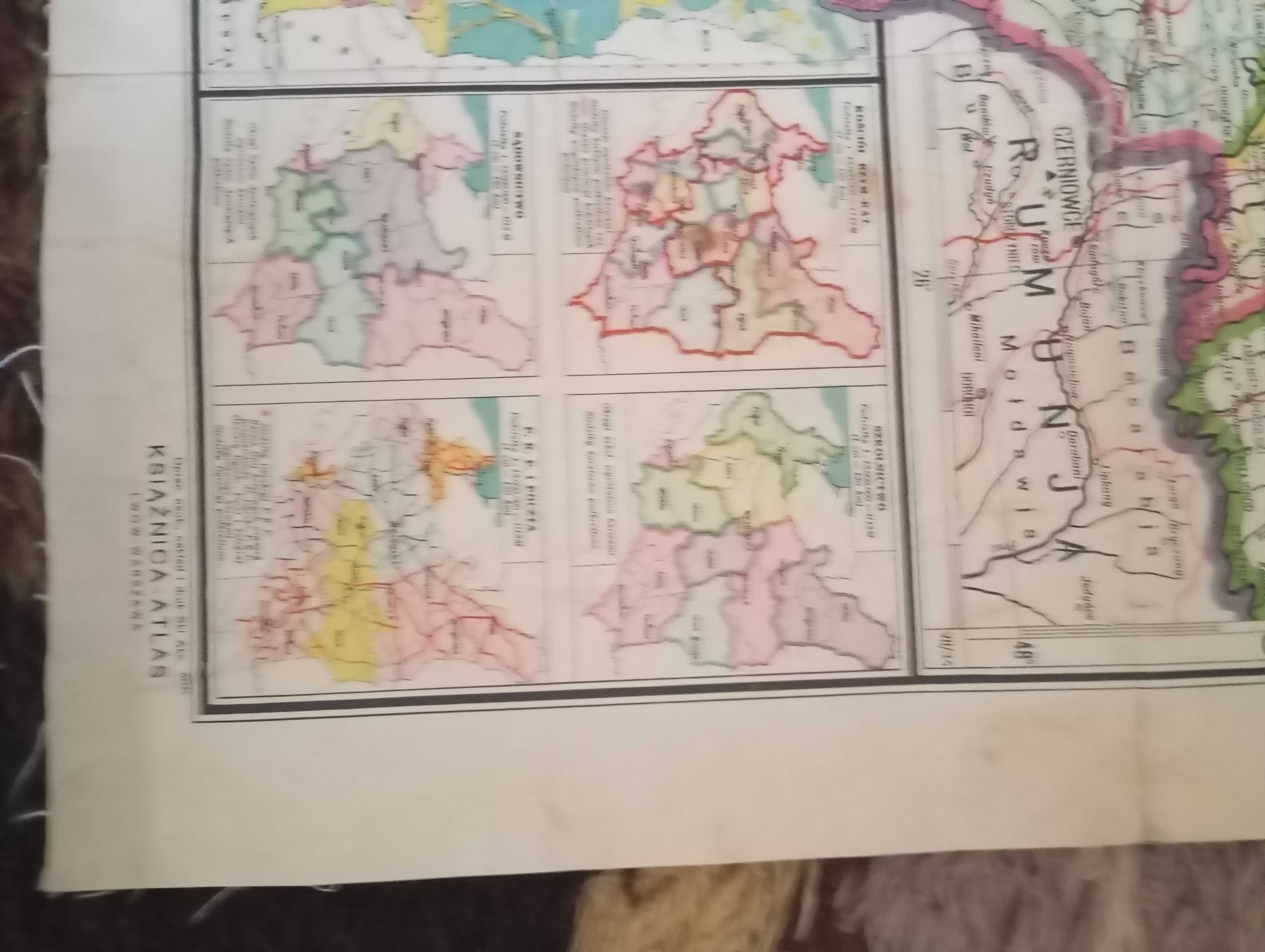 Mapa Polski z przed 1939 roku