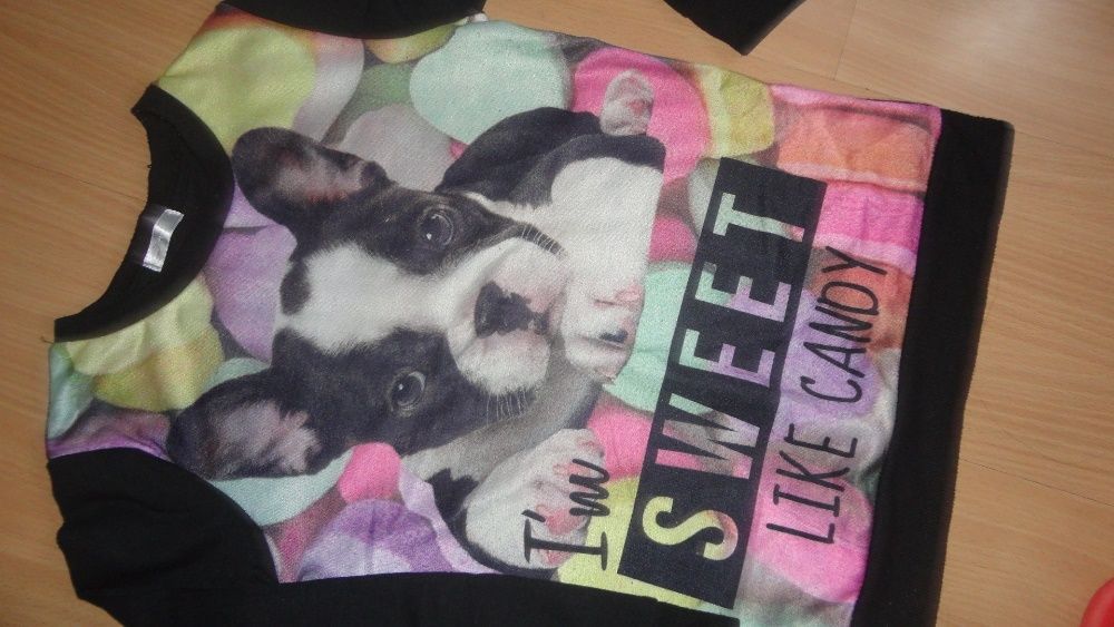 Bluzeczki dla dziewczynki roz. 128 cm zestaw