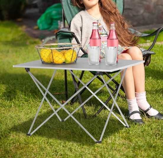 Stół kempingowy przenośny Wyprawowy WOLTU 56x46x40cm ALUMINIOWY NrP325