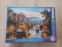 Puzzle 1000 San Francisco, różne kształty puzzli