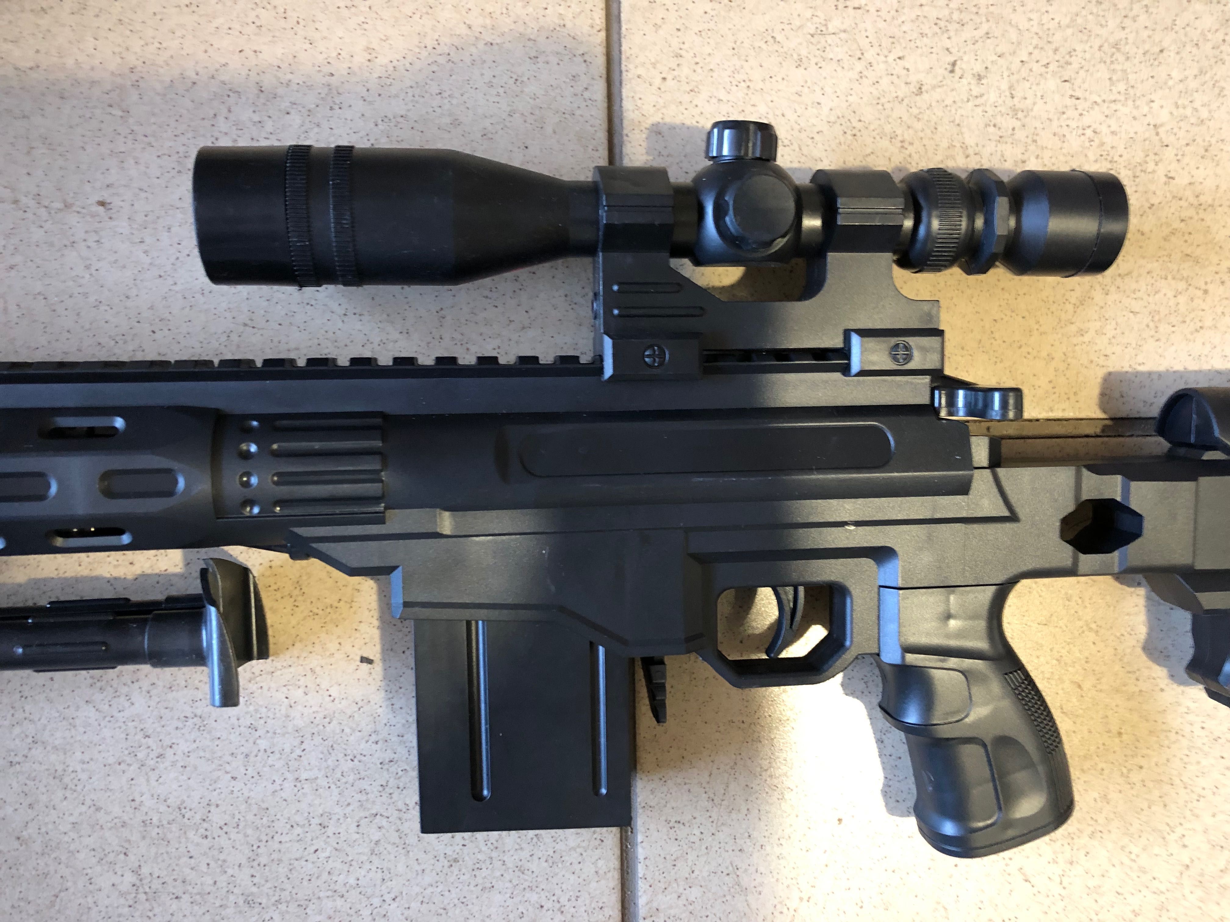 Снайперская винтовка AWM 88 см,лазерный прицел,сошки
