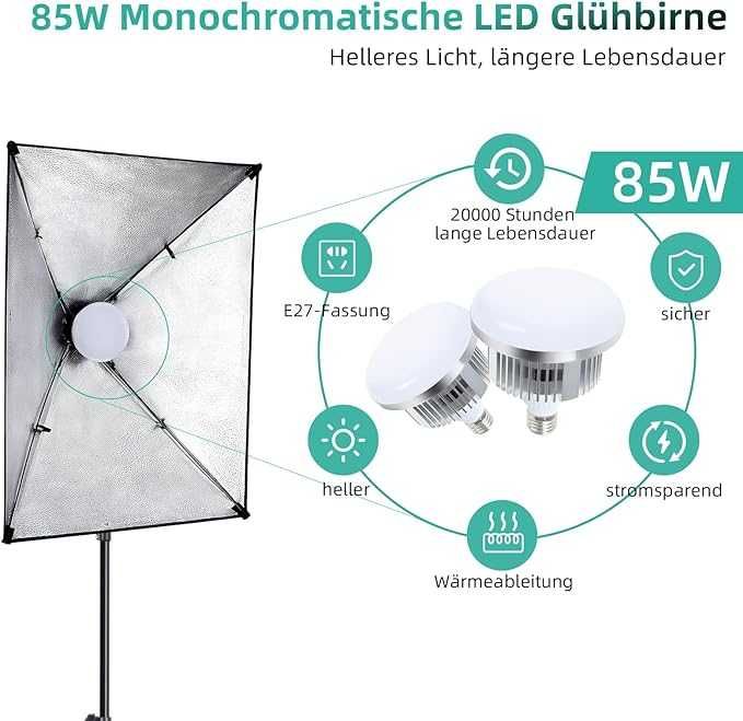 Zestaw softbox studia fotograficznego bawełna oświetlenie parasol FGEN